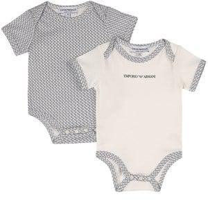 Kids - Emporio Armani Blue Branded Baby Body Set - All in ones - 6 months - Blue