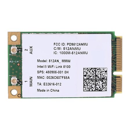 Wifi Link 5100 Agn 300m Trådlöst Nätverkskort 2.4g + 5g Dual Band Webbkort För Cq40 Cq45