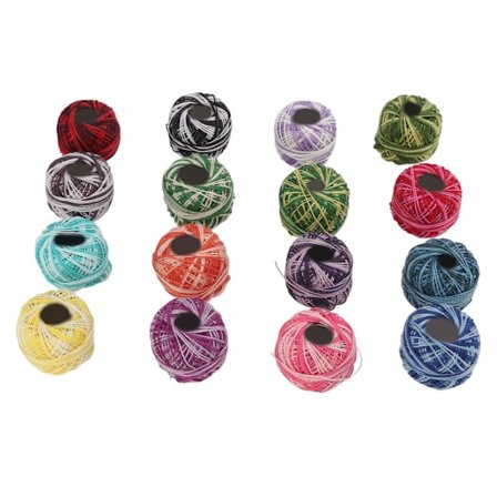 Spetsgarn Färgglad Handgjord DIY Stickning Virkning Korsstygnsgarn Spetsgarn