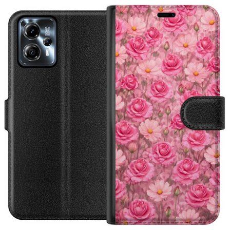 Yhteensopiva Lompakkokotelo Motorola Moto G13 Petal Reverie Blush Rose