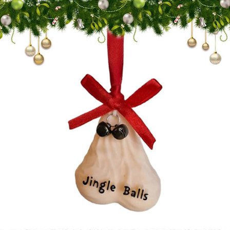 Nyhed Testikel Ornament: Jingle Balls til Juleglæde