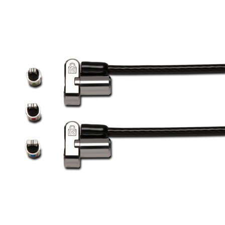 Kensington Universal 3-in-1 Keyed Cable Lock - Twin Lockheads - sikkerhetskabellås