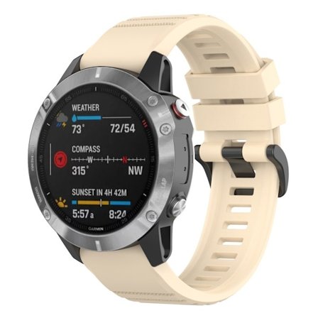 Garmin Epix / Fenix 7 klockarmband i silikon - Beige