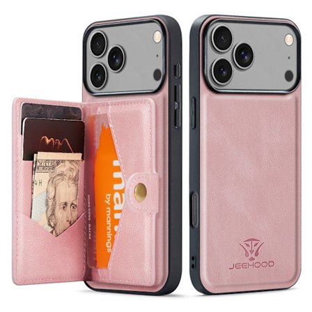 iPhone 17 Pro Plånboksskal 4 Kort + Sedlar