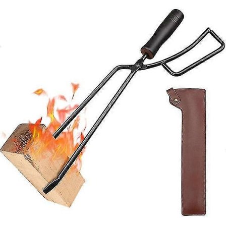 Kul tang udendørs - pejstang til brændeovne | Pejstang med PU-etui til pejs, ovne, pejs, ovn, ildsted, grill, brænder