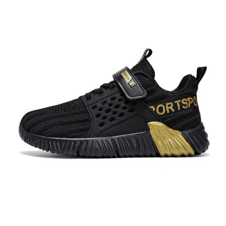 Platta Sneakers För Pojkar Med Rund Tå