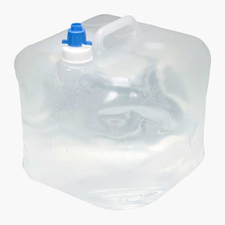 Biltema - Sammenleggbar Vannkanne med Kran, 15 Liter, Laget av PP-Plast, Godkjent for Drikkevann