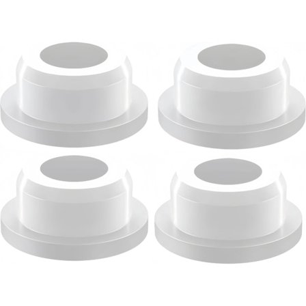 4 stk. Gummi Vask Overløbsdæksel, Køkken Badeværelse Vask Hul Rundt Overløbsdæksel, Køkken Badeværelse Vask Trim Gummi Materiale