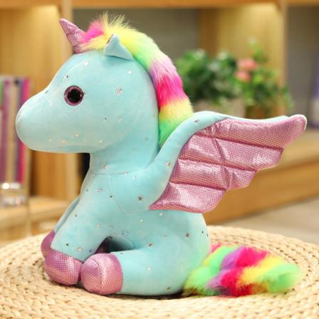 Kawaii Unicorn Plyschdocka Gör-det-själv-dekor Tjejväska Nyckelring Pojkebil K