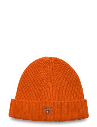 Unisex. Wool Lined Beanie Accessories Headwear Beanies Orange GANT