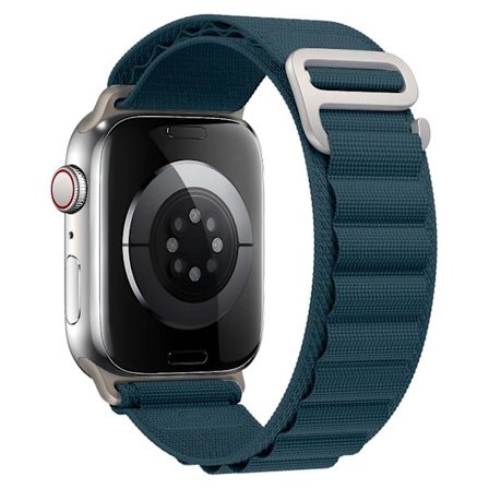 Alpine Loop-rem til Apple Watch-rem 49 mm 44 mm 40 mm 45 mm 41 mm 42 mm 38 mm 38 40 44 45 mm Armbånd Iwatch Ultra Serie 7 6 3 Se 8 Rock cyan