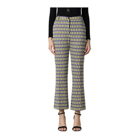 Pinko Cropped Byxor blå, Dam Byxor, Dam, Storlek: XS