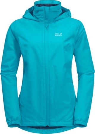 Jack Wolfskin Women's Stormy Point Jacket Women shell jackets Blue L
