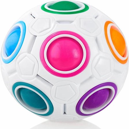 Magisk Regnbuebold I 3D-puslespil til børn I Regnbuepuslespilbold I Hjernegymnastik for drenge 6-10 år | Legetøj til drenge I Teenagedrenges gaver | 