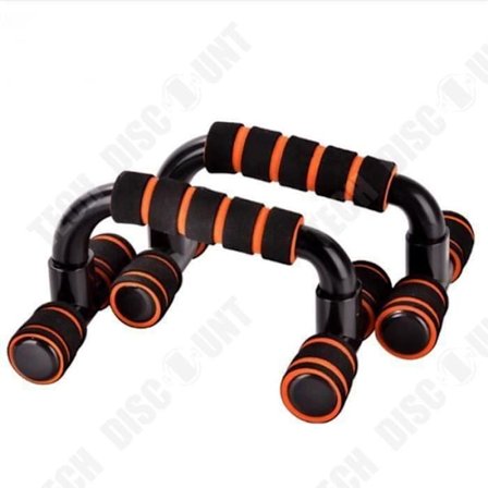 Push-up Barer - TD - Par Handtag - Svart - Unisex - Fitness