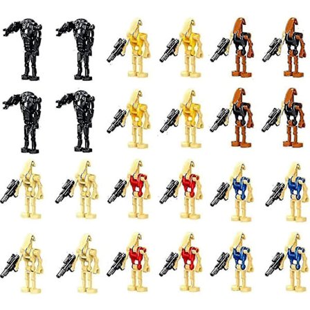 24 stk. Star Wars Battle Droids Byggesæt Mini Actionfigurer Dukkesamling Legetøj Dekoration Fødselsdagsgave