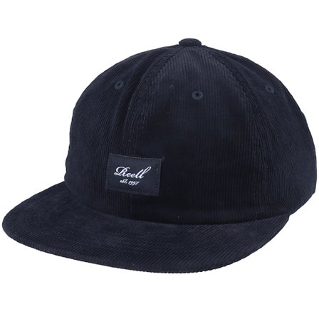 Reell - Zwart snapback Cap - Flat 6-Panel Cap Black Cord Snapback @ Hatstore