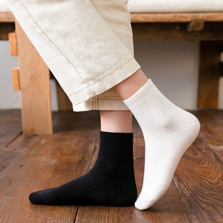 men's solid color socks Breathable deodorant cotton socks stockings