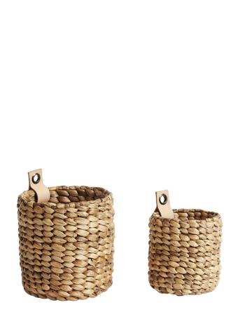 Basket Mini S/2 S + Xs Home Storage Storage Baskets Brun Muubs