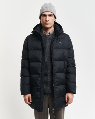 GANT - Active cloud mid length jakke til herre black