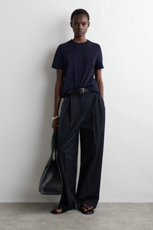 COS Klasyczny T-Shirt in Niebieski