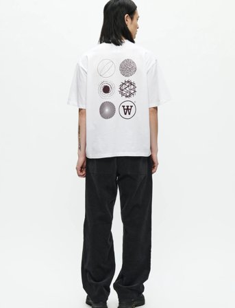 WOOD WOOD Wwliam Tee Aacomp 25074 - White - S