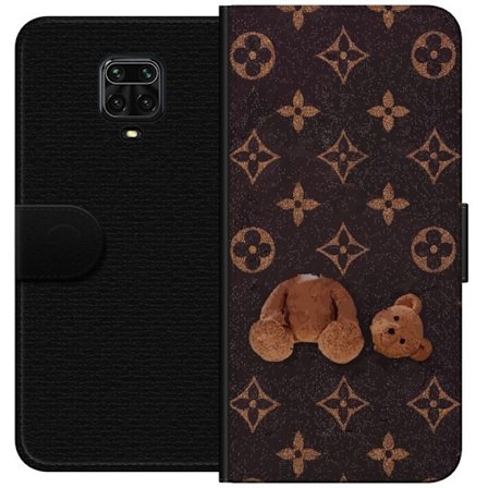 Yhteensopiva Lompakkokotelo Xiaomi Xiaomi Redmi Note 9 Pro Graafinen monogrammikuvio, jossa taiteellisesti muotoiltu nalle