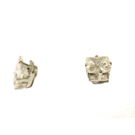 Magnet Örhängen - Vit Kristall