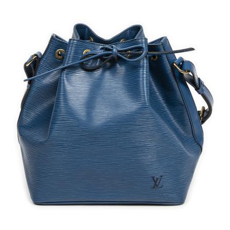 Louis Vuitton Vintage, Pre-owned Noe Black Stitching PM Blauw, Dames, Maat:ONE Size