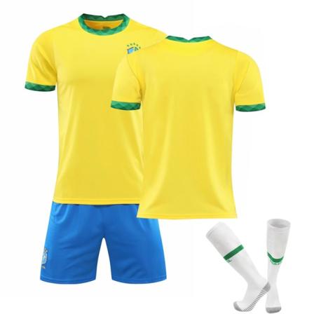 2021 Brasilian koti keltainen nro 10 Neymar nro 7 Paqueta nro 20 Vinicius jalkapalloasusetti No number socks 16#