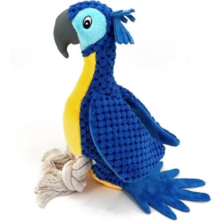 Hunde Squeaky Toy Hund Tyggeleke Valp og Stor Hund Bite Relief Lindrer Angst og Kjedsomhet Vaskbar Myk Trygg Holdbar Attraktiv Morsom (Kakadue)