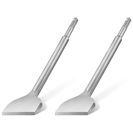 Flisemejsel 250 x 75 mm Bred Egnet til Elektrisk Hammer Keglemejsel Klæbemiddel Fladmejsel til Flise Særligt Stål Holdbar