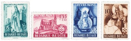 Belgien 1948 - OBP 777-80 - Ubrugt