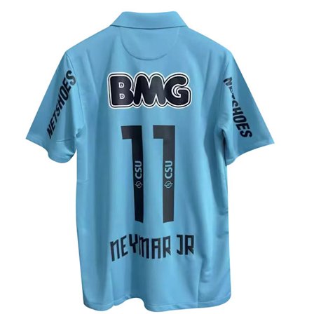 Sesong 1213 Brasil Santos Drakt Santos Jubileumsutgave Nr. 11 Neymar Fotballdrakt Blå XL XL XL Blue