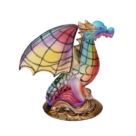 Elegant farget glass dyredekorasjon beiset bordlampe for stue og soverom