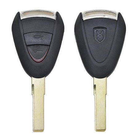 Erstatnings nøkkelskall med 2 knapper / 3 knapper for Porsche Boxster/Cayman 911/997 Carrera og 911 Targa