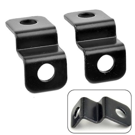 Mini Motorcykel LED Mini Blinklys Aluminium Legering Beslag (sort) 2 stk)