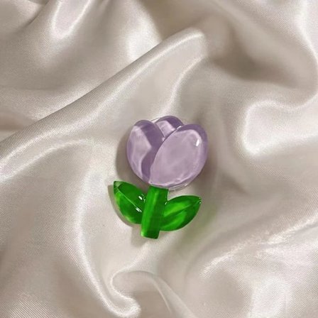 Koreansk Sød Epoxy Krystal Blomst Transparent Telefonholder Tok Griptok Holder Nøglering Universal Telefontilbehør Telefonholder~06430