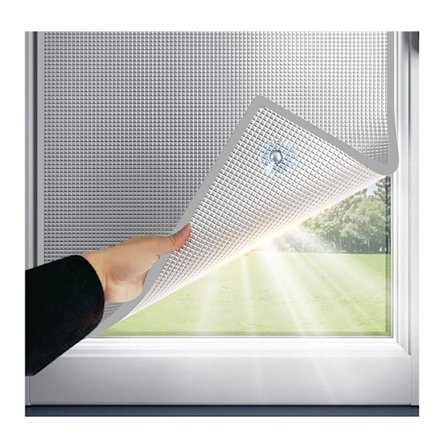 Selvklebende solskjermingsfilm i aluminiumsfolie – varmeisolering, UV-beskyttelse og personvern, egnet for balkongvinduer og vinterhager