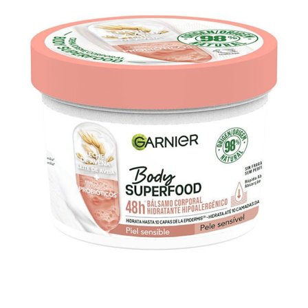 BODY SUPERFOOD HAVRE fuktgivande hypoallergent kroppsbalsam känslig hud 380 ml
