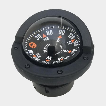 Riviera nedfälld kompass Zenith 3" svart