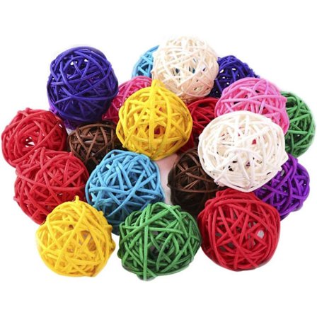 40 kpl Rattan-palloja, Wicker-palloja, Koristeellinen Joulukuusi