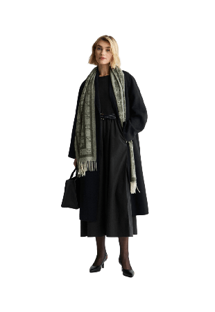 Newhouse Kappa Isabel Double Face Kappor Dam Svart 44