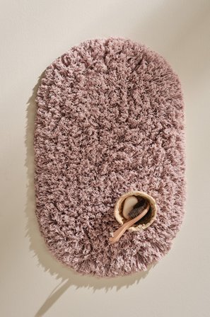 Jotex - Oval Badematte Bomull Rosa JANE - Kjøp Baderomsmatter hos Jotex