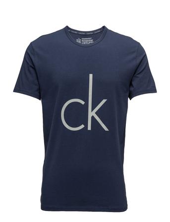 S/S Crew Neck T-shirt Blå Calvin Klein