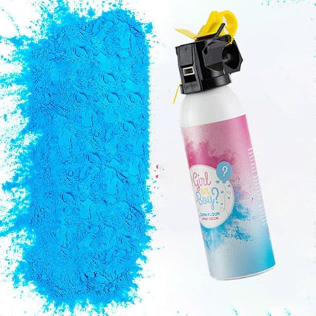 Kjønnsavsløring Brannslukningsapparat Blå Farge Konfetti Pulver Baby Gutt Kjønnsavsløring Sprayflaske For Baby Shower Festfeiringer