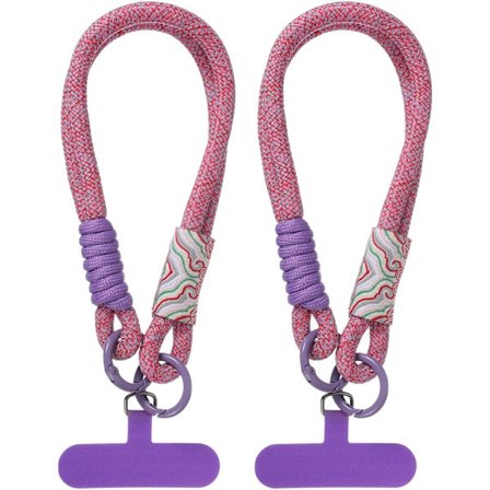 Håndledsrem til mobiltelefon, 2 stk. Universal håndledsrem til telefon Anti-tyveri rem med puder, Lilla