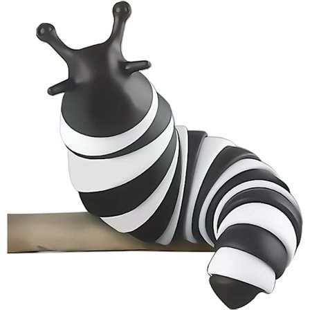 Fidget Slug, 3D Sensory Slug Fidget Toy, Morsom krypende Slug Fidget Toy,