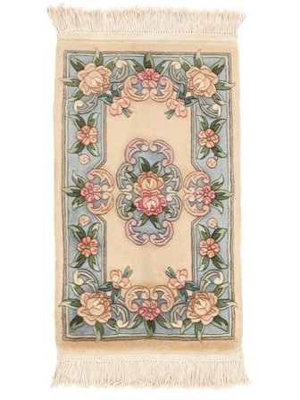 Handgeknoopt China 90 Line Vloerkleed 60X90 Beige/Bruin