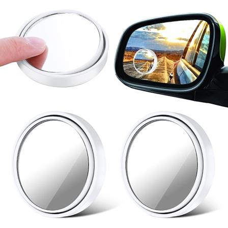 4 stk (Hvit) Thinp Blind Spot Bilspeil, 360° Justerbar